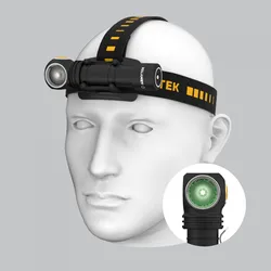 Armytek Wizard C2 Wg Magnet Usb / Vit & Grön / 1100 Lm & 400 Lm / Tir 70:120 / 1x18650 (inkl.) - Strålkastare
