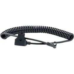 Atomos D-Tap till DC Locked connector Barrel Coiled-kabel för batterieliminator och alla inspelare - Ledning