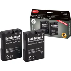 Hahnel Hähnel Batteri Nikon Hl-el14 / 14a Tvillingförpackning - Batteri Hahnel Hähnel Batteri Nikon Hl-el14 / 14a Tvillingförpackning - Batteri