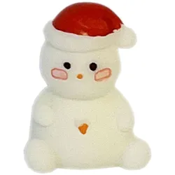 Jul Minifigur 3 Cm - Sittande Snögubbe - Dekoration