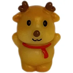 Jul Minifigur 3 Cm - Stående ren - Dekorationer