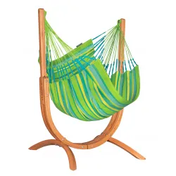 LA SIESTA Udine Outdoor Lime hängstol med stativ hängmatta LA SIESTA Udine Outdoor Lime hängstol med stativ hängmatta