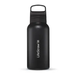 LifeStraw Go 2.0 Vattenbehållare i rostfritt stål - Svart - Str. .1L - Vattenfilter