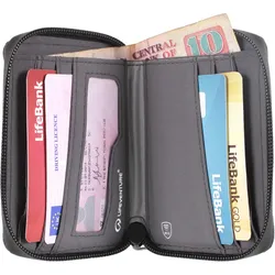 Lifeventure Rfid Bi-fold plånbok, återvunnen, marinblå - Pung