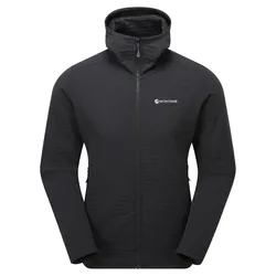 Montane Protium Xt Hoodie - SVART - Storlek. M - Huvtröja i fleece