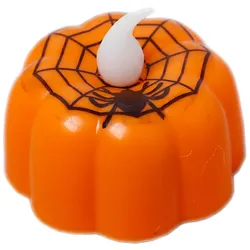 Muto Halloween Pumpa med spindelväv 4,5 cm LED-lampa - Led-lampor