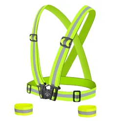 Nordic Grip Reflekterande Set Junior - Gul - Str. En storlek - Väst