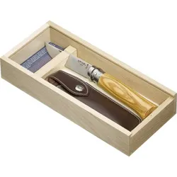 Opinel N°8 SS 8,5 cm. oliv,Presentförpackning - olivgrön - Opinel