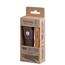 Opinel N8 rostfri 8,5 cm. med sked i bok - Bok - Opinel
