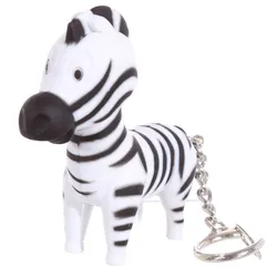 Puckator Nyckelringslampa med ljud - Zebra - Ficklampa Puckator Nyckelringslampa med ljud - Zebra - Ficklampa