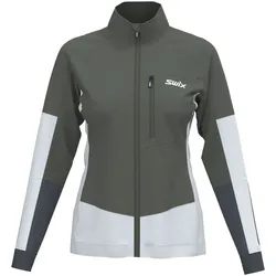 Swix Dynamic Jacket W - Olive/ Bright White - Str. S - Softshelljacka Swix Dynamic Jacket W - Olive/ Bright White - Str. S - Softshelljacka