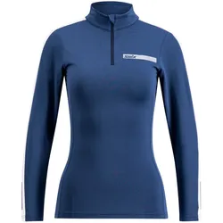 Swix Roadline Nts Half Zip Baselayer Top W - Sjöblå/Bright white - Storlek. XL - Undertröja